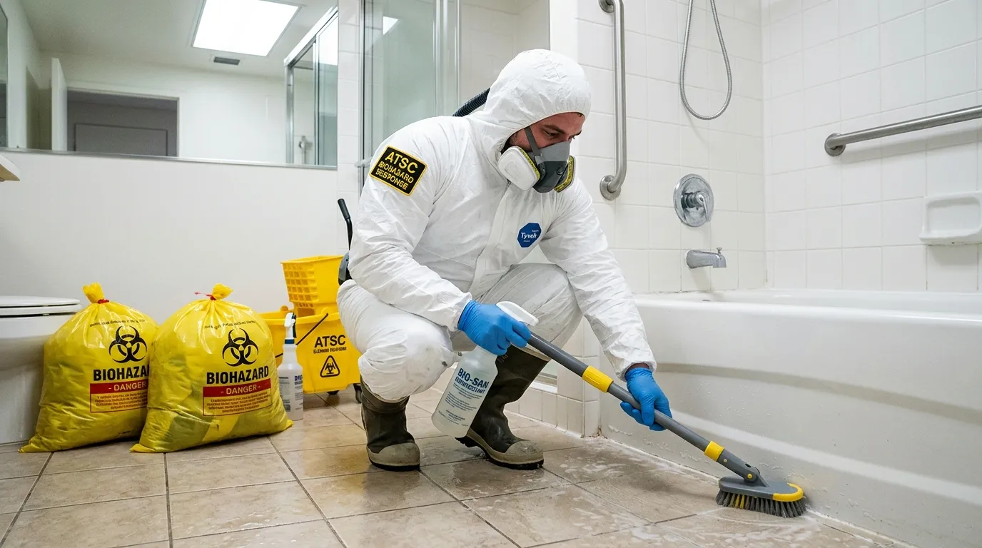 Decontamination equipment deployed for Blood Cleanup in Healdsburg